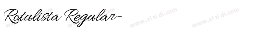 Rotulista Regular字体转换 Rotulista Regular字体转换